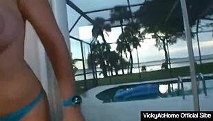 Blonde Vicky Vette Licks and Rides Cock to Swallow Cum