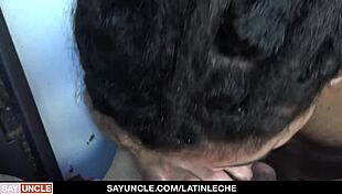 Latino Sucks And Fucks Boss Cock For Extra Money