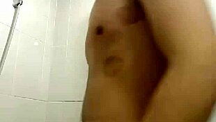 Top with huge cock dominating in gay action