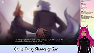 Vtuber Lewdneko’s erotic adventure into the world of Furry Shades of Gay Part 1