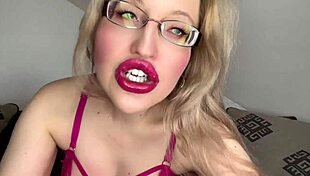 Bimbofication dildo sucking training for sissy slut!