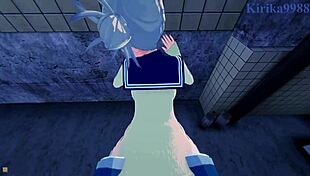 I-I can't believe Himiko Toga and Ochako Uraraka are having such intense lesbian sex in this hentai!