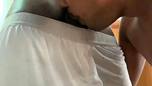 Gay pornstar sucks big black cock hard!