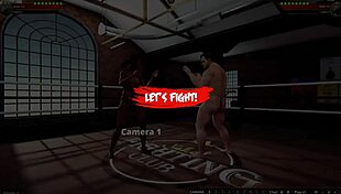 Ethan Vs Dela In Naked Fighter 3D Wrestling Bout