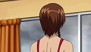 Teen lesbians fuck stepbrother in hentai!