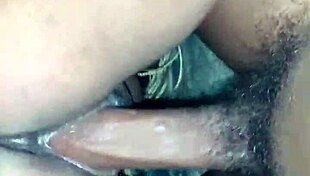 Watch this hood bitch cum on big dick!