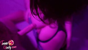 The bubble booty girl bends over for sensual doggystyle and spanking, capturing her orgasm up close.