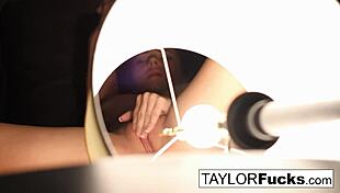 Taylor Vixen Teases with Solo Play in Hotel Room