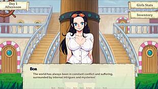 Lusty Buccaneers Parody Hentai Game Ep 1: Nami Exposing Naked Body At Night