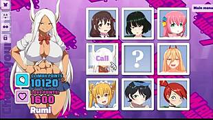 In waifu hub, rumi gets massive bukkake cumshot in parody game