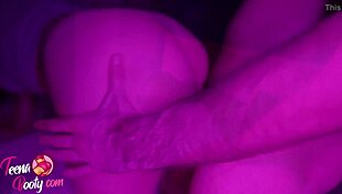 The bubble booty girl bends over for sensual doggystyle and spanking, capturing her orgasm up close.