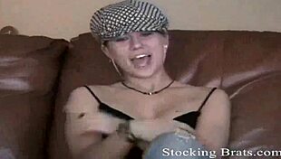 sucking wet toes in stockings drives us wild