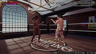 Ethan Vs Dela In Naked Fighter 3D Wrestling Bout