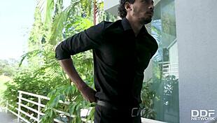 Sexy Latina Emily Willis rides cowgirl!