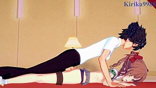 mikoto misaka kuroko shirai kazari uiharu toma kamijo intense sex in a certain scientific railgun hentai