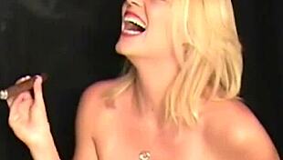 hot smoker milf charlee chase has boy toy licking her pussy.