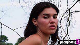 Curvy teen model laura devushcat undresses slowly, revealing her big ass and natural small tits. She poses naked in softcore solo.