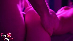 The bubble booty girl bends over for sensual doggystyle and spanking, capturing her orgasm up close.