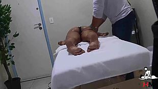 Young nymph enjoys massage then fucks masseur hidden camera captures all