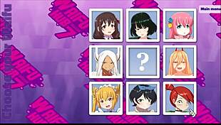 In waifu hub, rumi gets massive bukkake cumshot in parody game