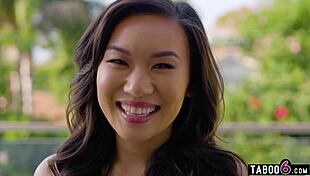 Up Close with Tiny Asian Teen Kimmy Kimm Bent Over in Doggystyle, Getting Spanked and Fucked Hard.