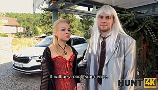 Hunt4k babe is nailed by magician who makes her hubby into cuckold