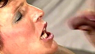 Brunette mature bartender gets anal fucked by customer. 'Want a facial cumshot after blowjob?'