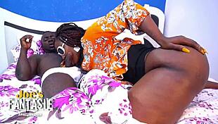 joe bent over his new big ass ebony neighbor and fucked her doggystyle until he came.