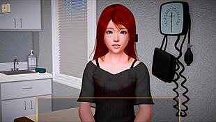 brunette and redhead hentai sisters explore erotic family game with small tits amateurs in anime cartoon