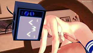 Watch Her Fail to Hold Back in Uncensored Hentai!