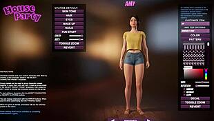 House Party First Impressions in Anime Hentai Game