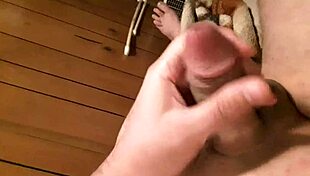 shaved hairless cock gets intense play and stroking