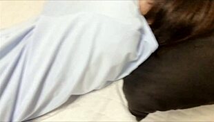 Perverted Japanese Couple Engages In Intense Sex During Sleepover Date