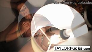 Taylor Vixen Teases with Solo Play in Hotel Room