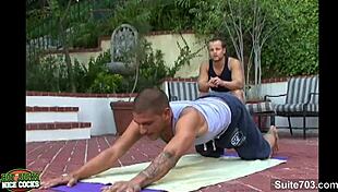 Excited Gay Jocks 69ing Outdoors!