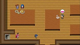 while i work, my friends tease the pervert grabbing their big tits and asses in this ntr sisters hentai