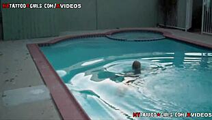 i'm chilling by the pool with blackwidow xxx