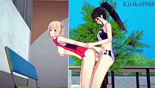 Chisato Nishikigi And Takina Inoue Explore Futanari Themes In Lycoris Recoil Hentai