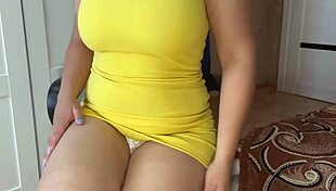 hot milf shows off big tits and ass