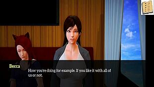 In my new family game, brunette and redhead milfs with big tits and asses engage in amateur fun