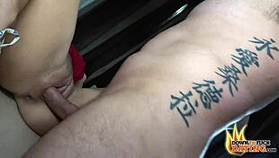 Lola Shines rides big dick in public POV session