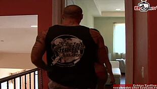 Slut with natural tits gets facial after pickup