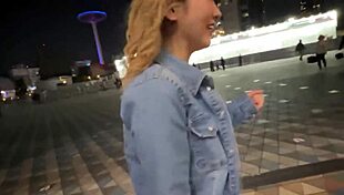 Kanna, tattooed gal, climaxes in hardcore 3P