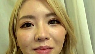 Kanna, tattooed gal, climaxes in hardcore 3P