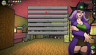 Hornycraft Parody Hentai Game Pornplay Ep 41 Witch Testing Potion To Grow Giant Cock