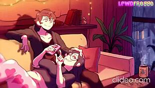 I love this animation porn with big ass femdom cock in hentai