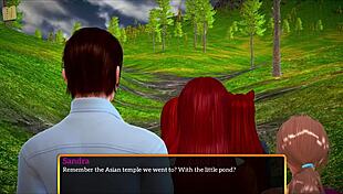 Intense hentai anime with big tits and redhead ass