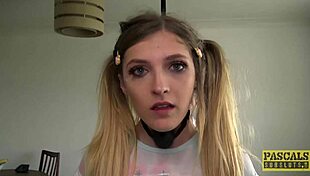 Sub Rhiannon Ryder dominated with toys.