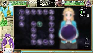 Blonde anime girl has sex and cum in Legend of the Spirit Orbs Zelda.