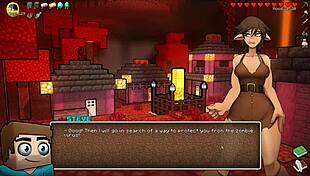 Hornycraft Parody Hentai Game Pornplay Ep 41 Witch Testing Potion To Grow Giant Cock